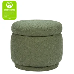 Enoki Storage Ottoman in Boucle in Olive Boucle