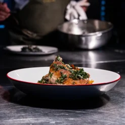 Entre Bowls in Red Rim