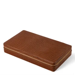 Enzo Travel Chess Set in Chestnut