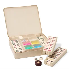 Enzo Travel Mahjong Set in Fawn
