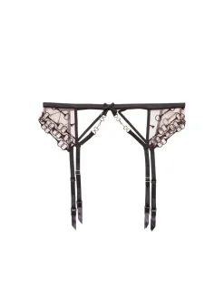 Equestrian Embroidery Garter Belt