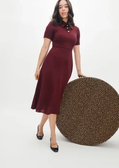 Erin Dress in Merlot