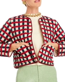 Este Convertible Quilted Jacket in Jardin Gingham