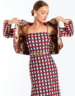 Este Convertible Quilted Jacket in Jardin Gingham