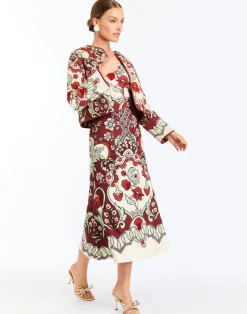 Este Convertible Quilted Jacket in Jardin Gingham