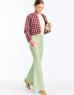 Este Convertible Quilted Jacket in Jardin Gingham