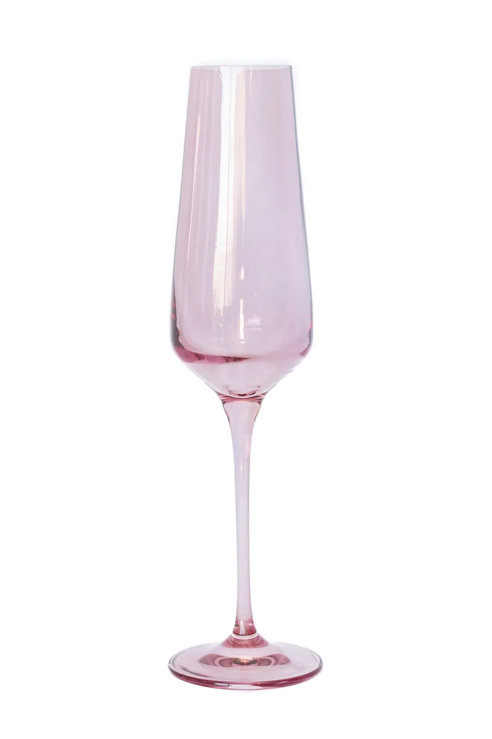 Estelle Colored Champagne Flute, Set of 6 in Rose