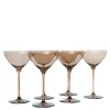 Estelle Colored Martini Glass in Amber Smoke, Set of 6