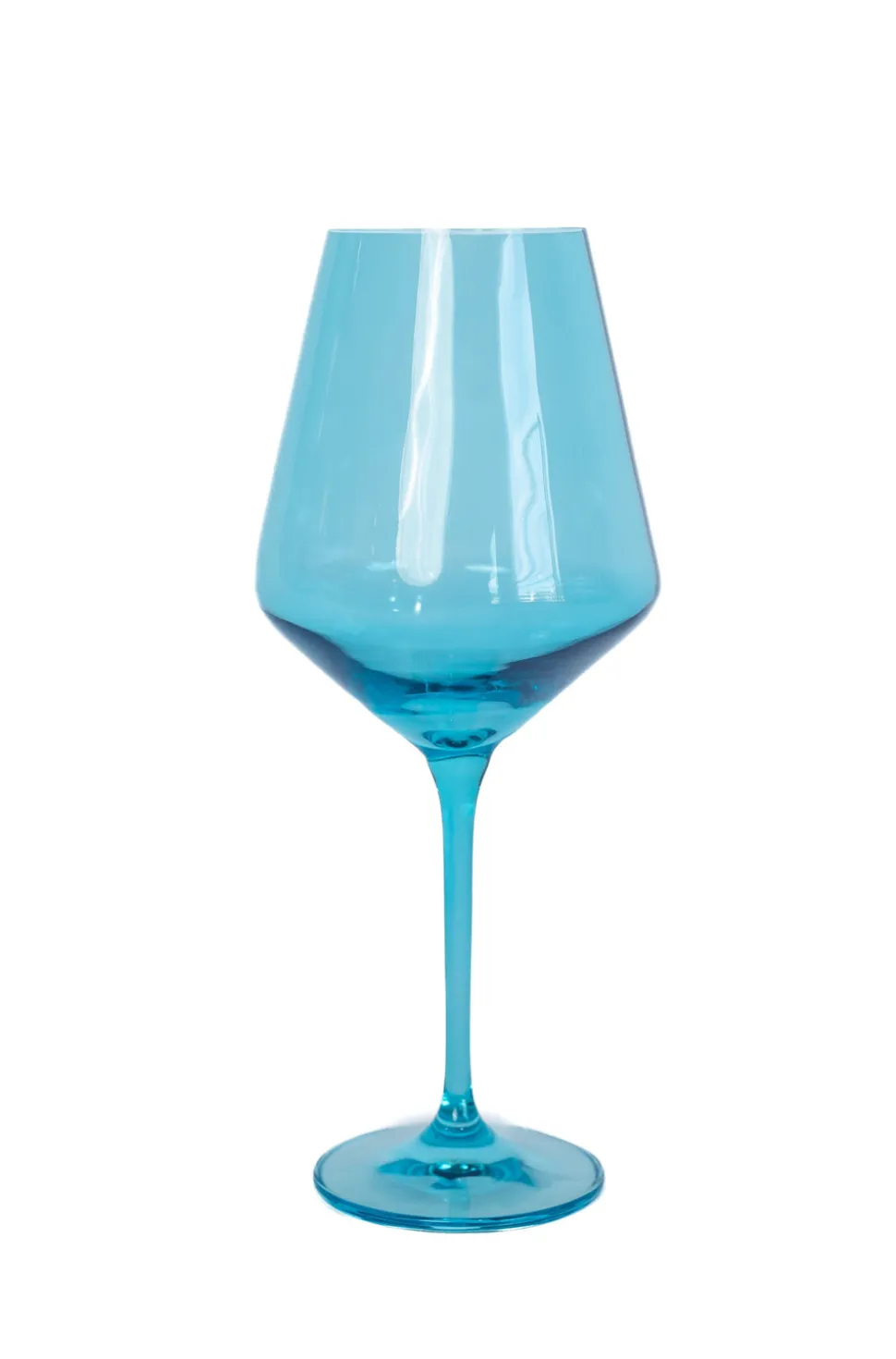 Estelle Colored Wine Stemware, Set of 6 in Ocean Blue