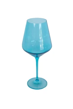 Estelle Colored Wine Stemware, Set of 6 in Ocean Blue