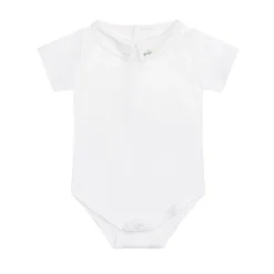Ethan Embroidered Car Pointy Collar Onesie
