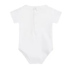 Ethan Embroidered Car Pointy Collar Onesie