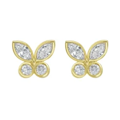 Eurema Butterfly Diamond Studs