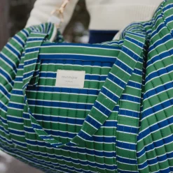 Evergreen Stripe Weekender Bag