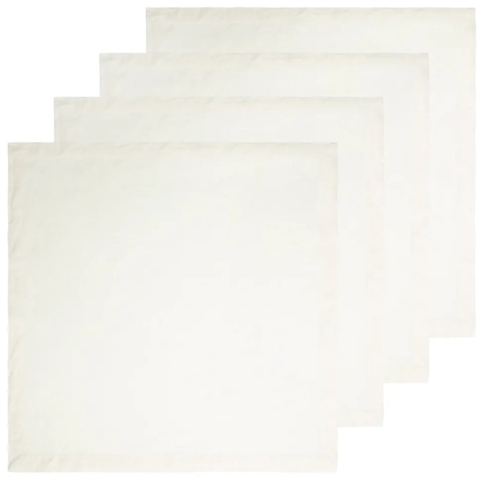 Everyday Napkin in Ivory, Set of 4