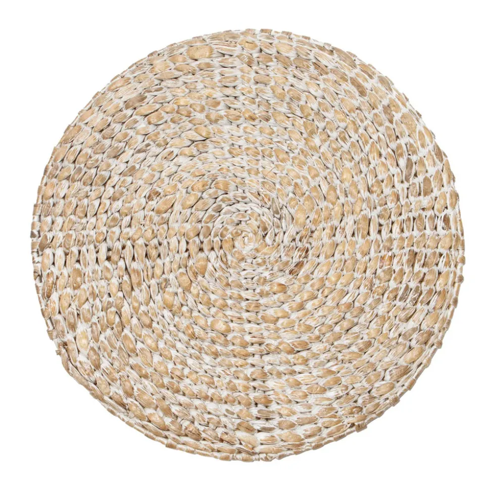 Everyday White Wash Round Placemat, Set of 4