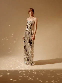 Evora Strapless Mirror Gown