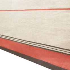 Eze 60x60 Tablecloth in Ivory & Red