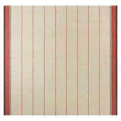 Eze 60x90 Tablecloth in Ivory & Red