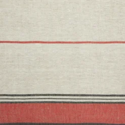 Eze 60x90 Tablecloth in Ivory & Red