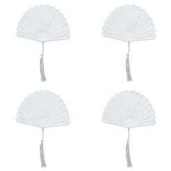 Fan Cocktail Napkins, Set of 4