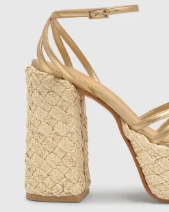 Farah in Gold Leather