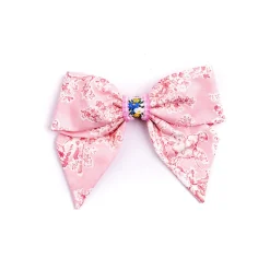 Farmhouse Toile Bow in Pink