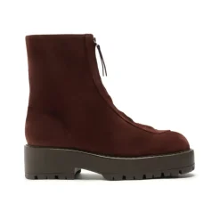 Farrah Leather Bootie in Root Brown