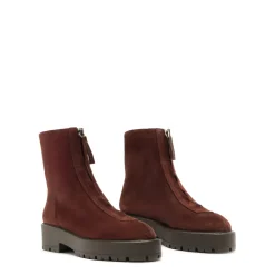 Farrah Leather Bootie in Root Brown