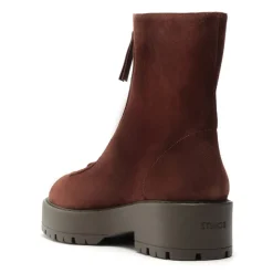 Farrah Leather Bootie in Root Brown