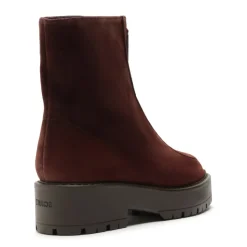 Farrah Leather Bootie in Root Brown