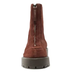 Farrah Leather Bootie in Root Brown