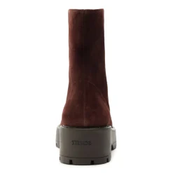 Farrah Leather Bootie in Root Brown