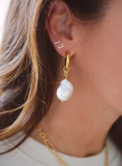 Favorite Pearl Hoops