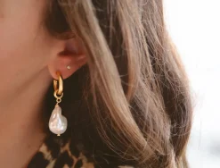 Favorite Pearl Hoops