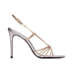 Fern 100 in Silver & Gold Leather