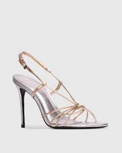 Fern 100 in Silver & Gold Leather