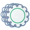 Fete Embroidered Linen Placemats, Set of 4