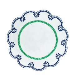 Fete Embroidered Linen Placemats, Set of 4
