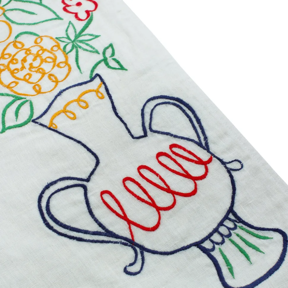Fete Linen Embroidered Runner
