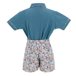 Fields Boy Polo Set in Boots Print