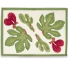 Fig Mats in Red & Green, Set of 6