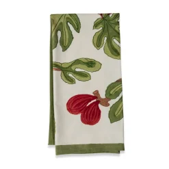 Fig Red & Green Tea Towels, Set of 3