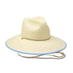Fiji Hat in Natural & Sky