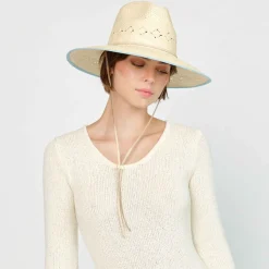 Fiji Hat in Natural & Sky