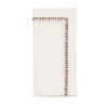 Filament Napkin in White & Brown, Set of 4
