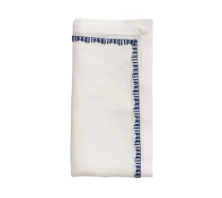 Filament Napkin in White & Navy, Set of 4