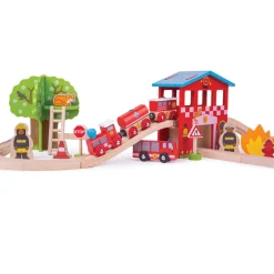 Fire Station Train Set