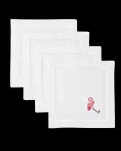 Flamingo Cocktail Napkin Set