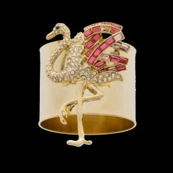 Flamingo Napkin Rings, Set of Two